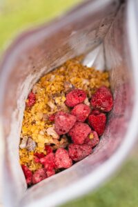 Кукурудзяна каша з сублімованою малиною